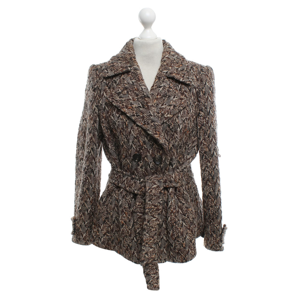 Rena Lange Short coat with diamond pattern