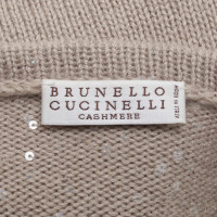 Brunello Cucinelli Strickpullover in Beige