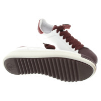 Moncler Sneakers in White / Bordeaux