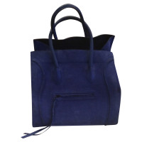 Céline Phantom Luggage aus Wildleder in Blau