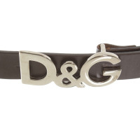 D&G Cintura in pelle a Brown