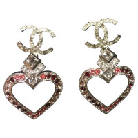 Chanel Crystal earrings in pink