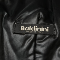 Baldinini Jacke/Mantel aus Leder in Schwarz