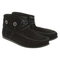 Saint Laurent Lace-up shoes Suede in Black