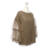 Patrizia Pepe Sweater with tulle sleeves