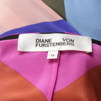 Diane Von Furstenberg Wikkel jurk in multicolor