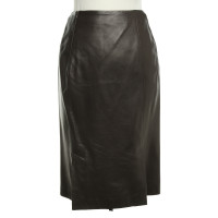 Prada Leather skirt in brown