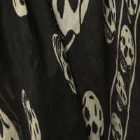 Alexander McQueen Zijden sjaal met schedel patroon