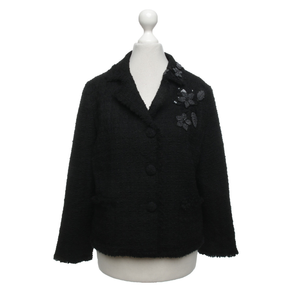 Moschino Cheap And Chic Jacket/Coat Wool in Black