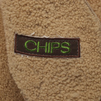 Chips Lambskin coat in beige