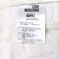 Moschino Love trousers in cream