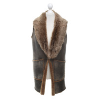 Ralph Lauren Gilet in Pelle in Marrone