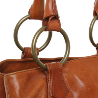 Boss Orange Handtasche aus Leder in Braun