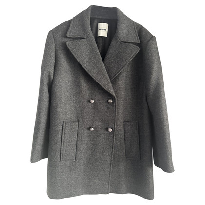Sandro Jacket/Coat Wool in Grey