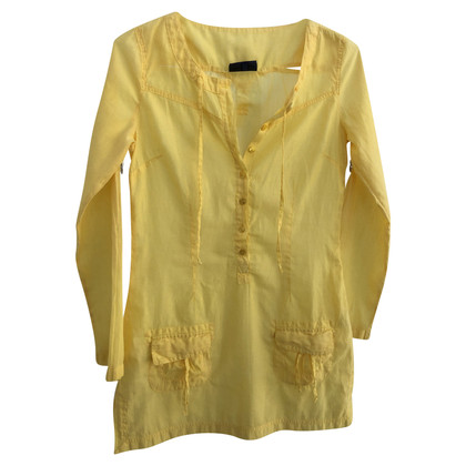 Trussardi Kleid aus Baumwolle in Gelb