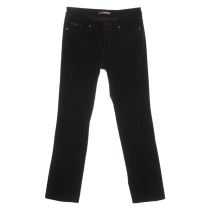 Cambio Paire de Pantalon en Coton en Noir