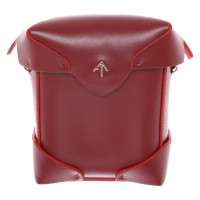 Manu Atelier Mini Pristine  Bag Leather in Bordeaux