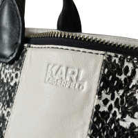 Karl Lagerfeld Shopper gemaakt van een materiaal mix