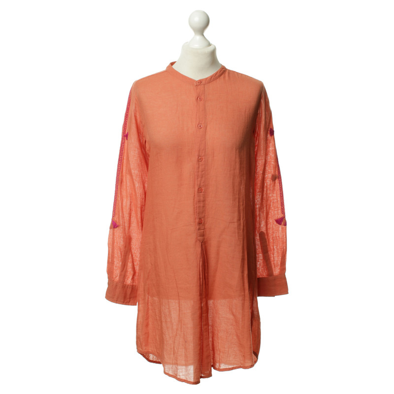 Antik Batik Shirt-jurk in oranje 