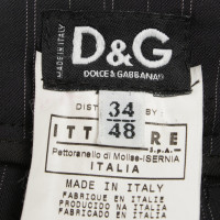 Dolce & Gabbana Costume pantalon à fines rayures