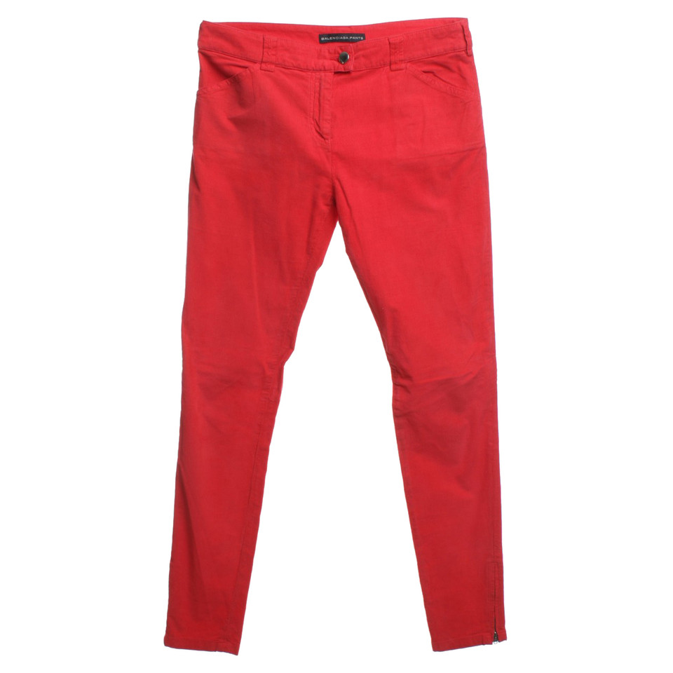 Balenciaga Corduroy pants in red