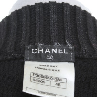 Chanel Blouson lavorato a maglia in nero