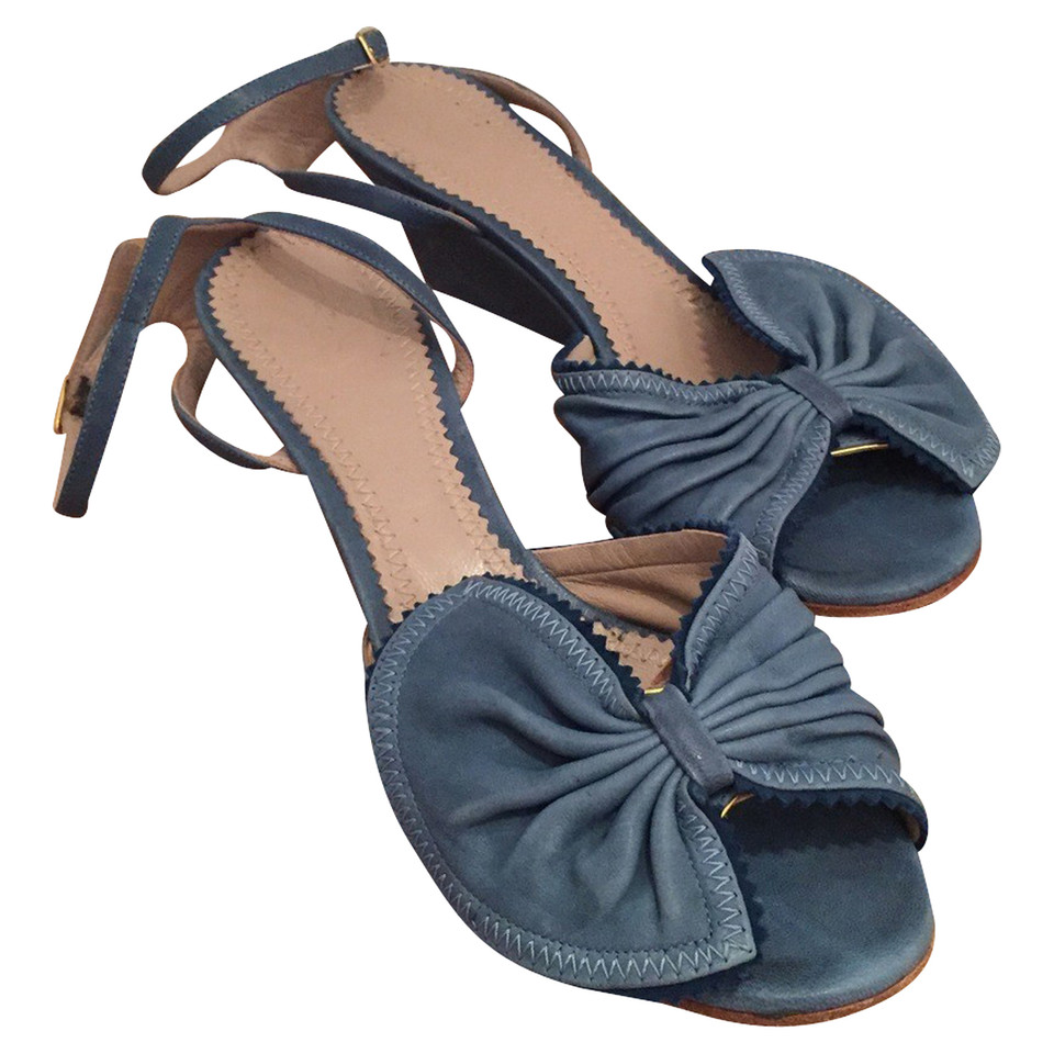 Chloé Peeptoes in blauw