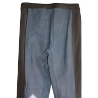 Les Chiffoniers Paio di Pantaloni in Pelle in Blu