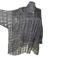 Laurèl oversize blouse with grid