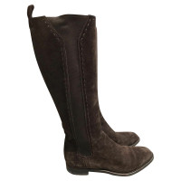 Yves Saint Laurent Boots Suede in Brown
