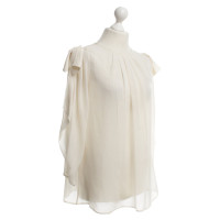 Elisabetta Franchi Silk blouse in cream