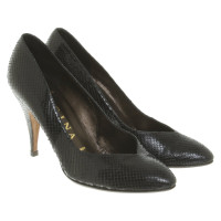 Gina Pumps/Peeptoes Leather in Black