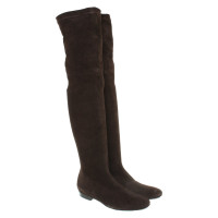 Robert Clergerie Boots Suede in Brown