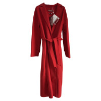 Max Mara Jacket/Coat Wool in Red