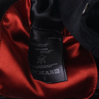 Drykorn giacca di pelle scamosciata in nero