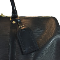 Louis Vuitton Keepall 45 Leer in Zwart