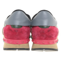 Valentino Garavani Sneakers in Grün/Pink/Grau