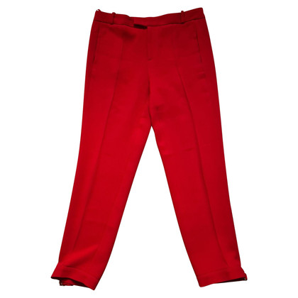 Gucci Paire de Pantalon en Viscose en Rouge
