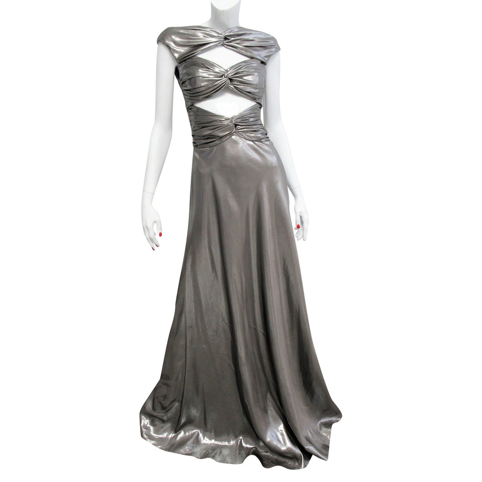 Vionnet Kleid aus Seide in Silbern