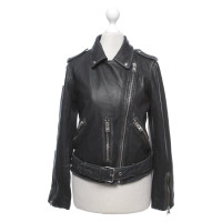 All Saints Leather jacket in black