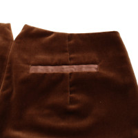 Blumarine Paire de Pantalon en Coton en Marron
