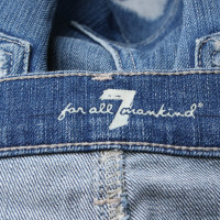 7 For All Mankind Rock aus Baumwolle in Blau