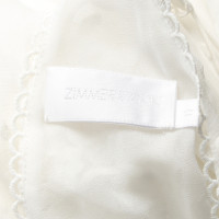 Zimmermann Vestito in Seta in Bianco