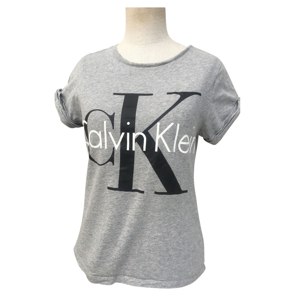 Calvin Klein Top en Coton en Gris