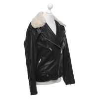 Isabel Marant Etoile Jacket/Coat Leather in Black