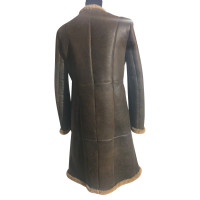 Philipp Plein Veste/Manteau en Cuir en Marron