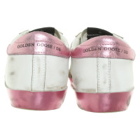 Golden Goose Sneakers in bianco / rosa
