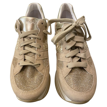 Hogan Lace-up shoes Suede in Beige