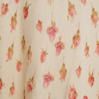 Blumarine jupe en soie avec un motif floral