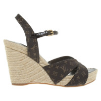 Louis Vuitton Wedges met monogrampatroon